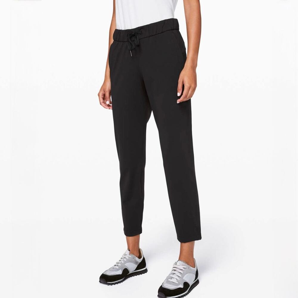 Lululemon On the Fly 7/8 Pants Black High-Rise Size 6 Jogger‎